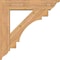 Ekena Millwork Merced Traditional Smooth Bracket w/ Offset Brace, Western Red Cedar, 7 1/2"W x 34"D x 34"H BKT0806X34X34MRC01SWR - alternate 2